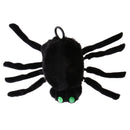 Halloween Party Large Hairy Spider Black Giant Big Green Eyes Tricky Props