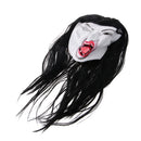 Black Terror Latex Mask Halloween Trick Props Horror Costume Cosplay Show Mask