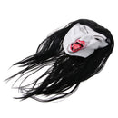 Black Terror Latex Mask Halloween Trick Props Horror Costume Cosplay Show Mask