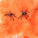 Bar Party Haunted House Halloween Decoration Prop Spider Web Spider Cotton Gift Orange