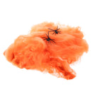 Bar Party Haunted House Halloween Decoration Prop Spider Web Spider Cotton Gift Orange