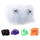 Bar Party Haunted House Halloween Decoration Prop Spider Web Spider Cotton Gift Orange