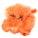 Bar Party Haunted House Halloween Decoration Prop Spider Web Spider Cotton Gift Orange