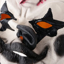 Black and White Terror Latex Mask Halloween Props Trick Costume Cosplay Mask