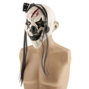 Black and White Terror Latex Mask Halloween Props Trick Costume Cosplay Mask