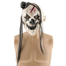 Black and White Terror Latex Mask Halloween Props Trick Costume Cosplay Mask