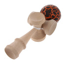 Black/Orange Crackle Paint Traditional Kendama Ball Kids Educational Toy Xmas Gift