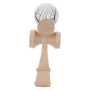 White Crackle Paint Traditional Kendama Ball Kids Educational Toy Xmas Gift