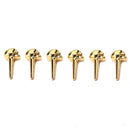 6 pcs Gold Zinc Alloy Skull Head Bridge Pins for Mandolin/Acoustic Guitar