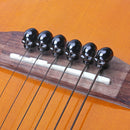 6 pcs Black Zinc Alloy Skull Head Bridge Pins for Mandolin/Acoustic Guitar
