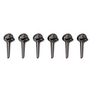 6 pcs Black Zinc Alloy Skull Head Bridge Pins for Mandolin/Acoustic Guitar