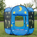 Kids Folding Play Tent Children Hexagonal Portable Tent Outdoor Picnic Game