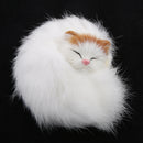 Lovely Sleeping Cat Doll Plush Animal Toy for Home Ornament