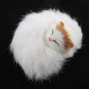 Lovely Sleeping Cat Doll Plush Animal Toy for Home Ornament