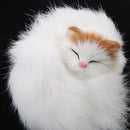 Lovely Sleeping Cat Doll Plush Animal Toy for Home Ornament