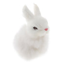 White Lifelike Rabbit Doll Kids Toy Home Ornament Decor Christmas Gift