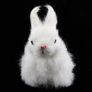 White Lifelike Rabbit Doll Kids Toy Home Ornament Decor Christmas Gift