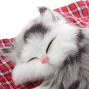 Lifelike Lovely Cloth Pad Cat Doll Toy Home Ornament Accessories