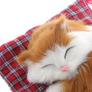 Lifelike Cloth Pad Cat Doll Home Ornament Decor Birthday Gift Collectibles