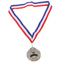 Metal Torch Design Silver Medal Prize Award for Winners Kids Party Game Favor