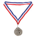 Metal Foootball Silver Medal Prize Award for Winners Kids Party Game Favor