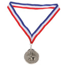 Metal Foootball Silver Medal Prize Award for Winners Kids Party Game Favor