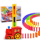 Creative Plastic Dominoes Building Blocks Electric Train Track Kids Developmental Toy