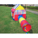 2 In1 Portable Kids Children Playhouse Indoor Outdoor Pop Up Tent Tunnel Set