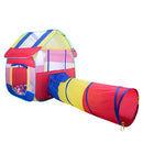 2 In1 Portable Kids Children Playhouse Indoor Outdoor Pop Up Tent Tunnel Set