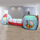 3 In1 Portable Kids Pop Up Tunnel Playhouse Ball Pit Indoor Outdoor Game Fun Set Children Toy