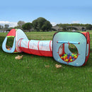 3 In1 Portable Kids Pop Up Tunnel Playhouse Ball Pit Indoor Outdoor Game Fun Set Children Toy
