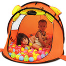 Portable Cute Orange Tiger Kids Children Indoor Outdoor Pop Up Play Tent Toy