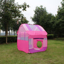 Portable Pink Princess Kids Girls Play House Indoor Outdoor Pop Up Tent Toy