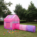 Portable Pink Princess Kids Girls Play House Indoor Outdoor Pop Up Tent Toy