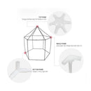 Green Princess Portable Playhouse Indoor & Outdoor Kids Play Tent Castle Toy