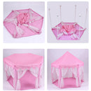Pink Princess Portable Playhouse Indoor & Outdoor Kids Play Tent Castle Toy