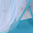 Portable Blue Play Tent Kids Girls Princess Castle Fairy Netting Castle Hexagon House