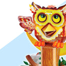 Preschoolers Kids Children Science Educational 3D Electric Owl Puzzle Toy Gift