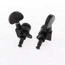 3R3L Black Machine Heads for Steel String/Electric Guitars Gear Ratio: 1/15