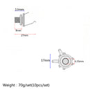 Electric Guitar/Bass Output Jack Socket 6.35mm 1/4''-Zinc Alloy & Copper