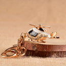Exquisite Key Ring Helicopter Keychains Key Ring Fashion Souvenir for Women