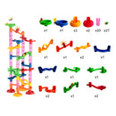 80pcs Marble Runs Race DIY Building Construction Blocks Kids Toy Gift