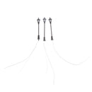 100pcs Model Garden LED Lamppost T01 Lamp Lights Layout Train 1:100 HO OO