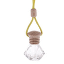 Car Fragrance Clear Empty Refillable Perfume Air Freshener Hanging Bottle