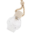 Charm Empty Glass Perfume Bottle Pendant for Car Hanging Decor Flower