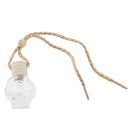 Charm Empty Glass Perfume Bottle Pendant for Car Hanging Decor Flower