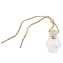 Charm Empty Glass Perfume Bottle Pendant for Car Hanging Decor Flower