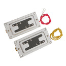 Mini Humbucker Pickup for 6-String Rickenbacker Electric Bass Guitar Silver