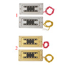 1 Set Of 6-String Mini Adjustable Pickup With Screws FIT FOR Electric Bass Guitar Accessories Silver