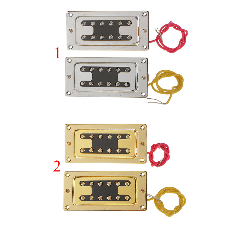 1 Set Of 6-String Mini Adjustable Pickup With Screws FIT FOR Electric Bass Guitar Accessories Silver